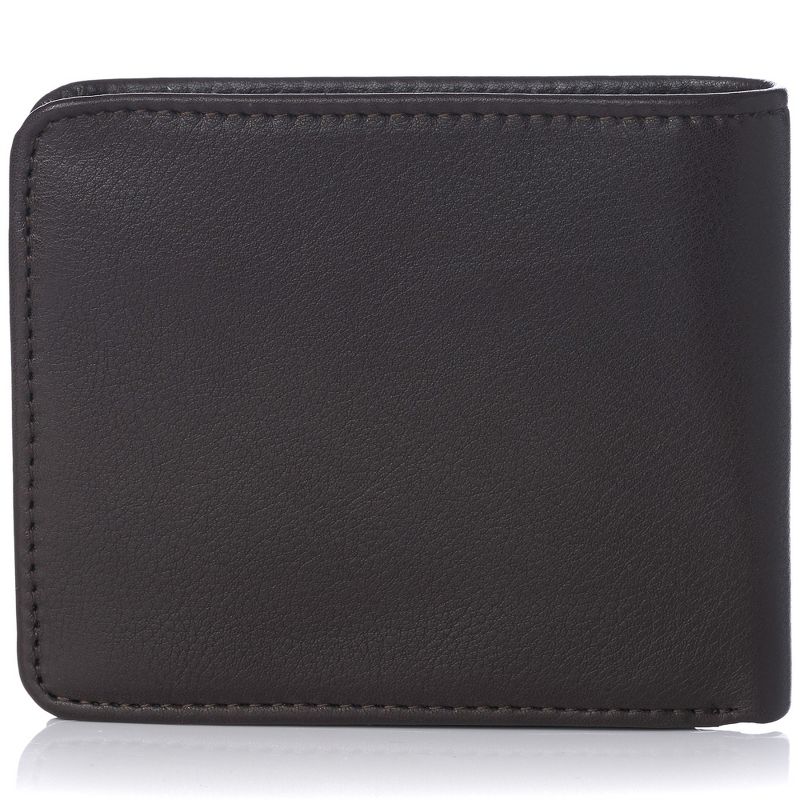 Alpine Swiss RFID Protected Men’s Max Coin Pocket Bifold Wallet with Divided Bill Section Comes in a Gift Box, 4 of 6