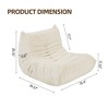 NicBex Polyester Bean Bag Chair for Adults,Lazy Sofa Chair with Armless Design and Button Detailing,Modern Lounge Chair for Living Room - 3 of 4