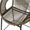 PAGED Outdoor Dining Chairs Set of 2 Stylish Patio Chairs with Matte Crackle Finish for Backyard, Garden - 2 of 4