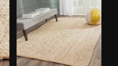 Mattie Hand-Knotted Natural Jute 6' x 9' Area Rug