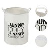 Unique Bargains 3661 Cubic-in Foldable Cylindrical Laundry Basket Black 1 Pc Today - 4 of 4