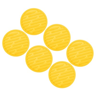 Unique Bargains Silicone Heat Resistant Non-Slip Restaurant Drink Coaster 6 Pcs