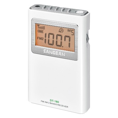 Sangean DT-160 AM/FM Pocket Digital Clock Radio