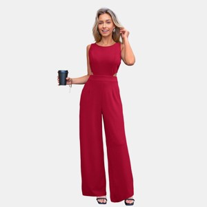 Women's Elegant Sleeveless Wide-Leg Jumpsuit - Cupshe - 1 of 4