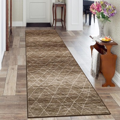 Machine Washable Modern Distressed Rug for Living Room, Ultra-Soft Low-Pile Non-Slip Carpet for Bedroom Dining Room Office
