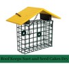 JCS Wildlife XL Suet Cage with Recycled Poly Lumber Roof - 3 of 4