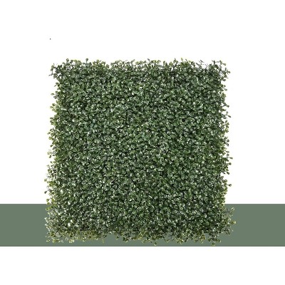 20'' x 20'' Green Artificial Boxwood Wall Panels Pack of 6