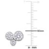 Sterling Silver EVERLY JEWELRY | 2 3/4 CT TGW Cubic Zirconia 3-Stone Earrings - 2 of 4