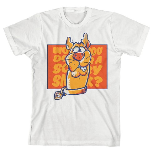 Scooby Doo Would You Do It For A Scooby Snack? Youth White Graphic Tee ...