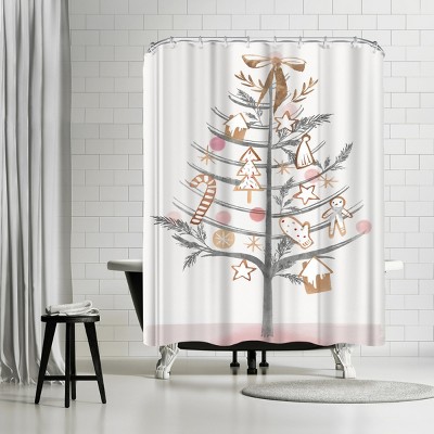 Ginger Bread Tree I by PI Creative Holiday Collection Shower Curtain - Americanflat