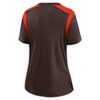 NFL Cleveland Browns Women's Short Sleeve Lace Up V-Neck Fashion Jersey - 3 of 3