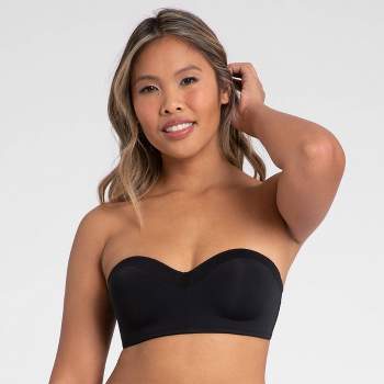All.you. Lively Women's All Day Deep V No Wire Bra - Jet Black 34c