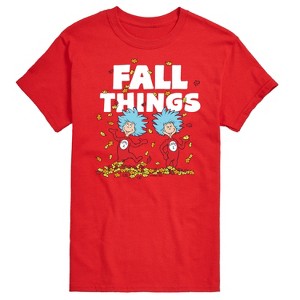 Men's - Dr. Seuss - Fall Things Short Sleeve Graphic T-Shirt - 1 of 4