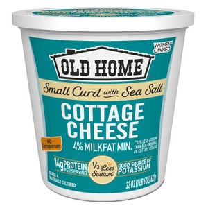 Old Home Sea Salt Small Curd Cottage Cheese - 22oz - 1 of 4