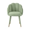 TOV Furniture Gardenia 19.3" Transitional Velvet Dining Chair in Moss Green - 3 of 4