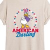 Women's - Disney - American Darling Daisy Oversized Graphic T-Shirt - 2 of 4