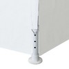 vidaXL Outdoor Party Tent - 9'10"x9'10" UV & Water Resistant White Garden Marquee with Steel Frame, Decorative Windows & Zippered Entrance - 4 of 4