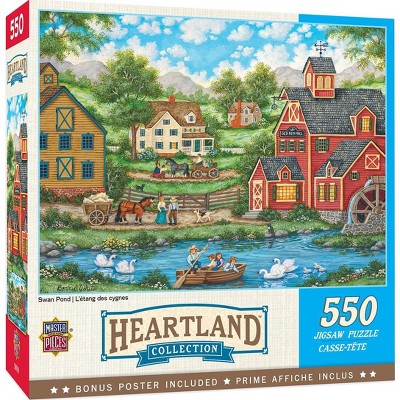 Masterpieces Inc Swan Pond 550 Piece Jigsaw Puzzle : Target