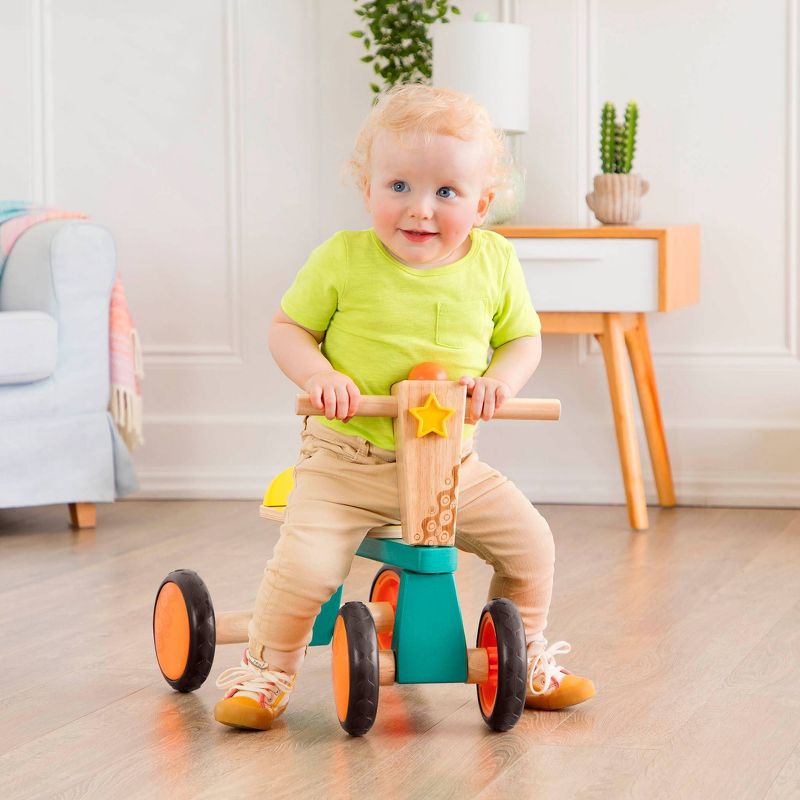 B. toys Wooden Toddler Bike Smooth Rider, 3 of 12