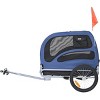 Dog Bike Trailer,Foldable Pet Bicycle Carrier with Waterproof Cover,Quick Release Wheels,100 lbs Capacity–LAOTIES - 2 of 4
