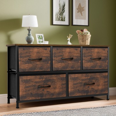 FONTOI Decorative Storage Cabinets, Contemporary Storage Cabinet, Perfect for Storing Essentials in Style, Brown, 39.4"*11.81"*21.85"