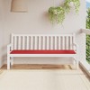 vidaXL Comfortable Garden Bench Cushion - Stylish Red 70.9"x19.7"x1.2" Oxford Fabric - Easy-to-Attach Ropes Included - 2 of 4
