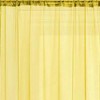 Ramallah Trading Celine Sheer 55 x 90 in. Rod Pocket Curtain Panel - 55 x 90, Yellow - 3 of 3