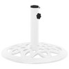vidaXL Umbrella Base White Cast iron 15.7 in x 12.6 in Decorative Design - 2 of 2