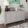 4 Door Accent Cabinet, Decorative Storage Cabinets with Adjustable Shelves - Maison Boucle - 2 of 4
