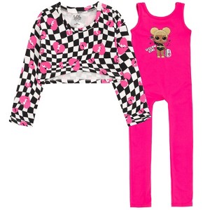 L.O.L. Surprise! Queen Bee Girls Jumpsuit and Fleece Shrug Outfit Set Little Kid to Big Kid - 1 of 4