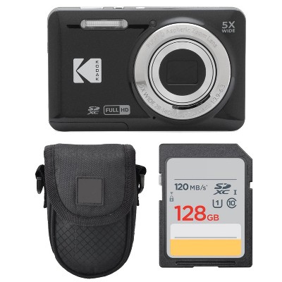 Kodak PIXPRO FZ55 Digital Camera (Black) + Point & Shoot Camera Case ...