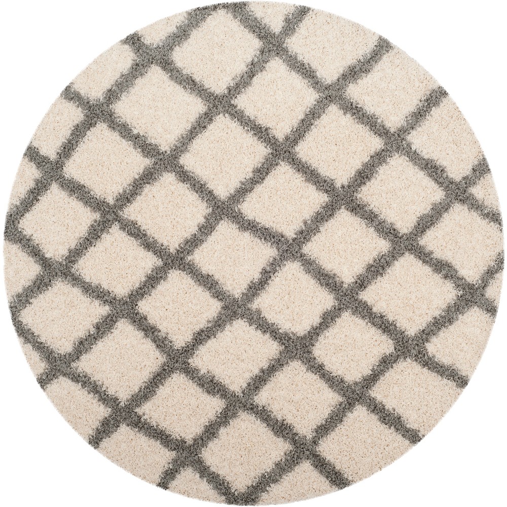 6'x6' Round Mai Rug Ivory/Gray Round - Safavieh