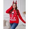 Plus Size Sweaters for Women Crew Neck Pullover Sweaters Long Sleeve Lightweight Holiday Casual Winter - 3 of 4