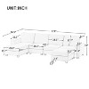 6-Piece U-shape Large Sectional Sofa with Removable Ottomans for Living Room, Indoor Furniture - Maison Boucle - 4 of 4