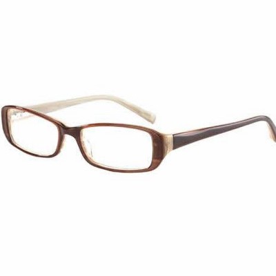 Jones New York J719 Designer Acetate Eye Glasses Frame in Brown Stripe/Demo Lens 134mm Frame/51mm Lens Width