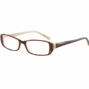 Jones New York J719 Designer Acetate Eye Glasses Frame in Brown Stripe/Demo Lens 134mm Frame/51mm Lens Width - 1 of 4