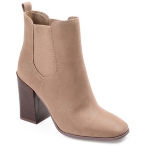 Journee Collection Womens Maxxie Pull On Stacked Heel Booties - 1 of 4