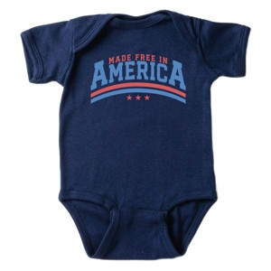 The Juniper Shop Made Free In America Baby Short Sleeve Bodysuit - 1 of 4