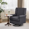 Swivel Rocker Chair, Nursery Breastfeeding Maternity Chair, Swivel Glider, Comfy Upholstered Glider Rocking Chair for Living Room and Office - 2 of 4