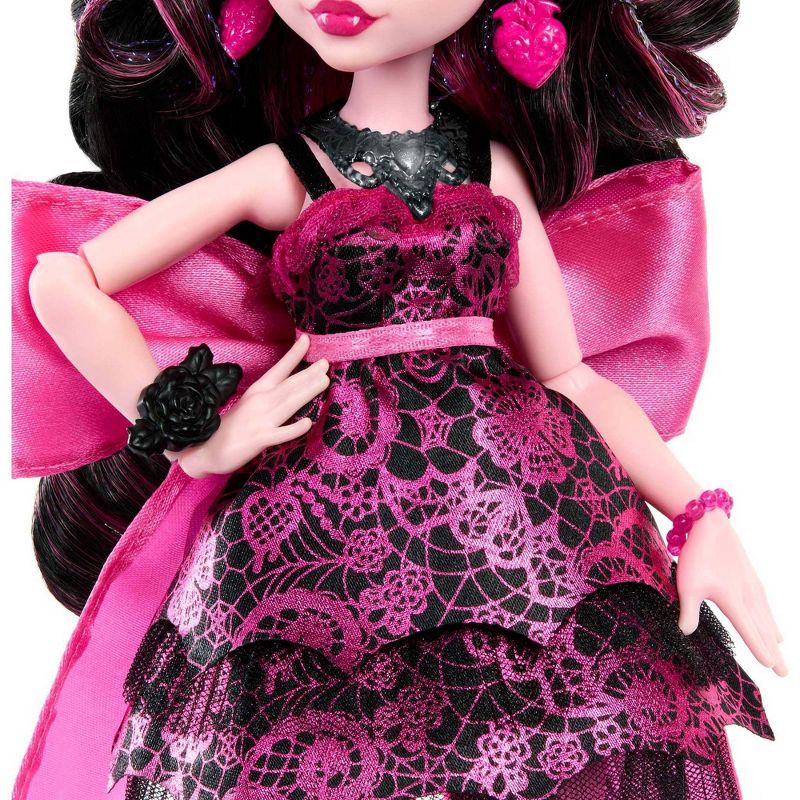 Monster High Draculaura Fashion Doll in Monster Ball Party Dress with Accessories, 3 of 7