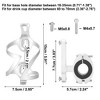 Unique Bargains Double Side Bicycle Water Coffee Drink Cup Bottle Holder Cages Carrier Rack with Base  for Mountain Road Bike Motorcycle - 4 of 4