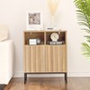 Modern Industrial Buffet Cabinet Sideboard with Fluted Panel Door - 4 of 4