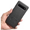 Nakedcellphone Case with Stand and Belt Clip Holster Combo for Samsung Galaxy S10 5G (SMG977) - Black - 4 of 4