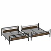 Lycvki Black Metal Industrial Detachable Bunk Bed with Safety Guard Rails for Teens - 4 of 4