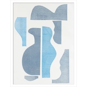 Amanti Art 19"x25" Pottery III Forms by Rob Delamater Wood Framed Wall Art Print : Modern Lithograph, Hardwood Frame, Wire Mount - 1 of 4