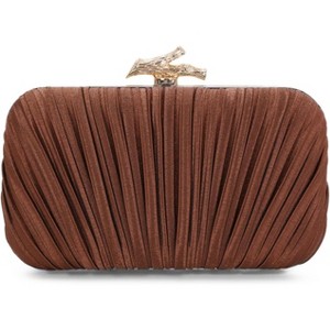 Clutch Purses for Women Evening Bag Pleated Clutch Bag with Chain for Wedding Party - 1 of 4
