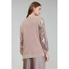 Women's Bria Button Front Sequin Cardigan - current air - 3 of 4