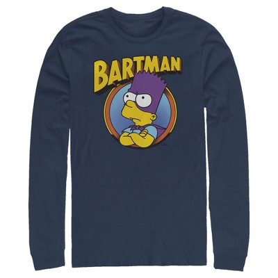 Men's The Simpsons Bartman Long Sleeve Shirt
