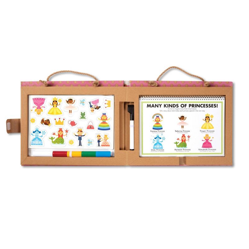 Melissa &#38; Doug Natural Play: Play, Draw, Create Reusable Drawing &#38; Magnet Kit - Princesses (54 Magnets, 5 Dry-Erase Markers), 5 of 11