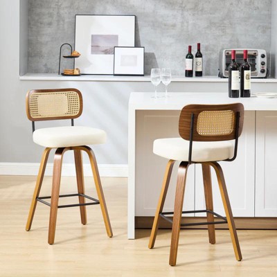Bekrvio 26'' Swivel Counter Height Bar Stools